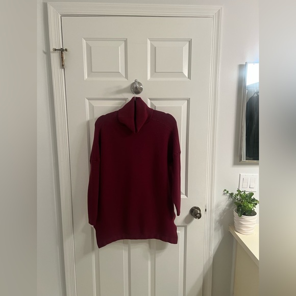 Burgandy Tunic Sweater - Picture 2 of 6